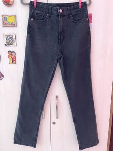 H&M Vintage Straight High Waist Denim