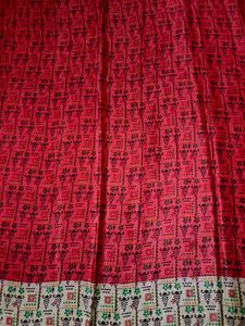 Red Silk Material 1.9 Metres