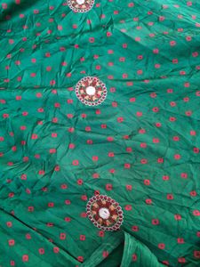 Stunning Green Silk Saree