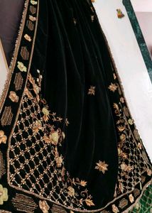Green Embroidered Ethnic Skirt