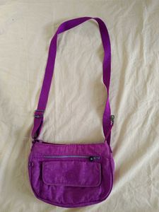 Kipling Purple Nylon Crossbody Bag