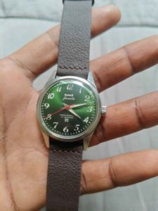HMT Janata Watch Green Dial full working condition