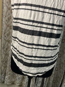 LOFT Striped V-Neck Tunic Top