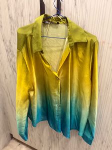 Ombre Button-Up Shirt