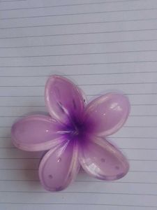 Purple Flower Hair Clip
