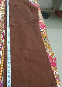 New Jeans Cargo Cut Brown Color