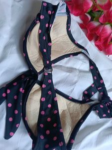 Cute Polka Dot Bikini Top