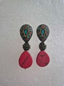Boho Tribal Dangle Earrings - Unused