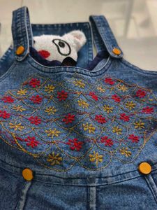 Cute Denim Pinafore Dress