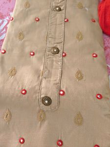 Beautiful Beige Kurta Suit Material