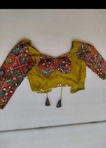 Embroidered Yellow Blouse