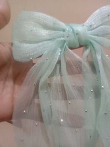 Cute Mint Bow Hair Accessory