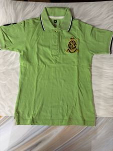 Boys Green Polo T-Shirt