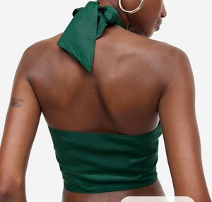 H&amp;M Draped Halterneck Top