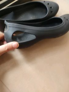 Crocs Kadee Flat Black Ballet Flats w8.