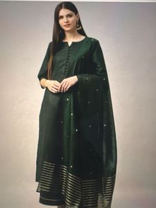 Elegant Green Kurta Set with Dupatta