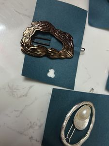 Set of 4 Unique metallic  Hair Clips