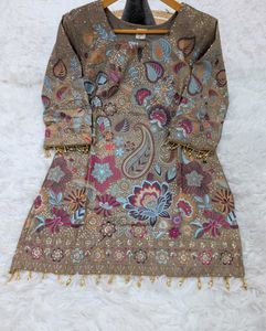 vichitra SILK kurtha set