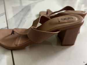 Stylish Nude Wedge Sandals