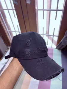Distressed Baseball Cap "Not Time For Romance"