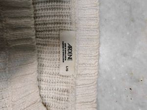Cream Knit Cropped Sweater