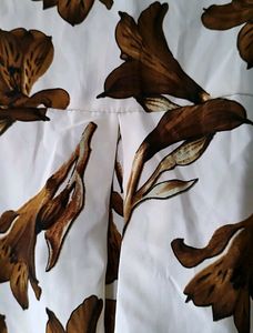 Beautiful White 🤍 And Brown 🤎 Top