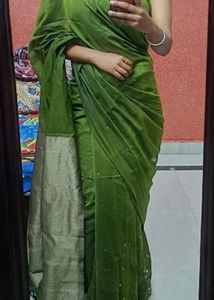 Elegant Green Saree