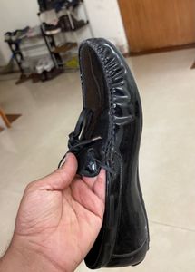 Stylish Black Patent Loafers