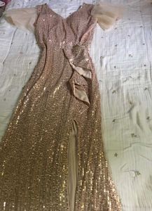 Sparkly Rose Gold Sequin Dress