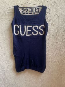 Blue Fitted Knitted Top