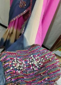 designer Y2K pure goregette saree 💕🤩