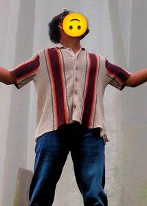 Stylish Striped Short Sleeve Shirt