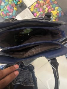 Stylish Blue Handbag