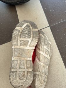 Red Mesh Slip-On Sneakers