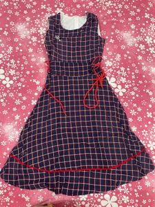 Girls' Plaid A-Line Dress