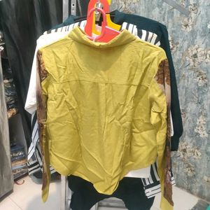 Chic Mustard Crop Top