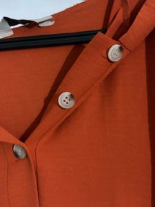 Rust Orange Hoodie Dress