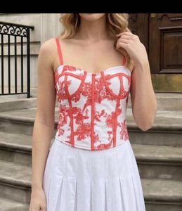 Chic Corset Top with Floral Print