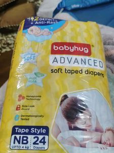 Babyhug Advanced Soft Taped Diapers NB 24