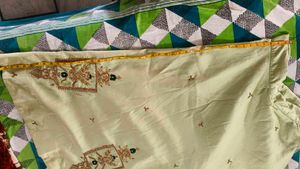 Green Embroidered Ethnic Skirt