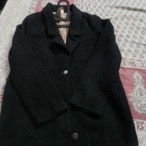 Classic Black Wool Blend Blazer