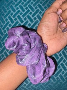 Purple Sparkle Scrunchie