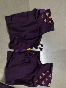 Embroidered Purple Lehenga Choli Set