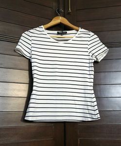 Vero Moda White Classic Striped T-Shirt