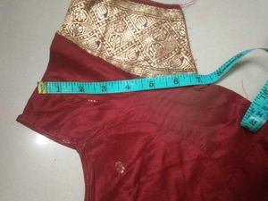 Silk Jari Maroon Blouse