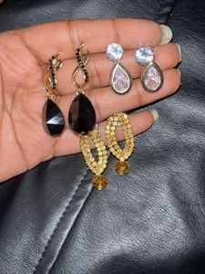 Oxidized Jhumkas And Fancy Earrings
