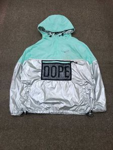 Stylish Mint &amp; Silver Windbreaker