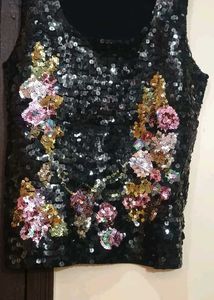 Sequin Floral Tank Top + With Gift 🎁