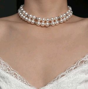 Elegant Double Strand Pearl choker