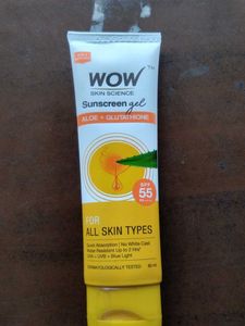 WOW Skin Science Sunscreen Gel SPF 55 80ml